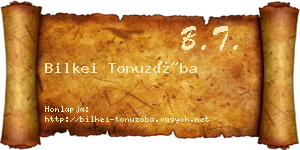 Bilkei Tonuzóba névjegykártya